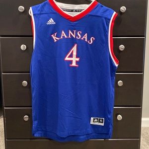 Youth Kansas Jayhawks Basketball Jersey #4 (Youth XL)